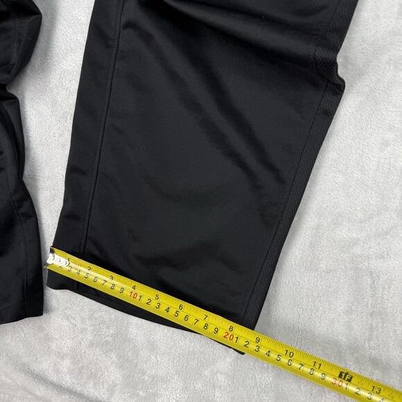 Y2K Nike Dri-Fit Track Pants Black Stripes Size L Baggy Relaxed Straight Leg - Picture 9 of 9